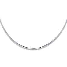 Load image into Gallery viewer, 14K White Reversible Omega Necklace