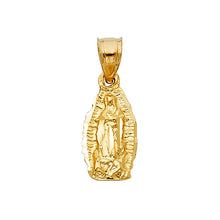 Load image into Gallery viewer, 14k Yellow Gold Religious Guadalupe Pendant