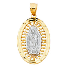 Load image into Gallery viewer, 14K Twotone OUR LADY OF GUADALUPE PENDANT