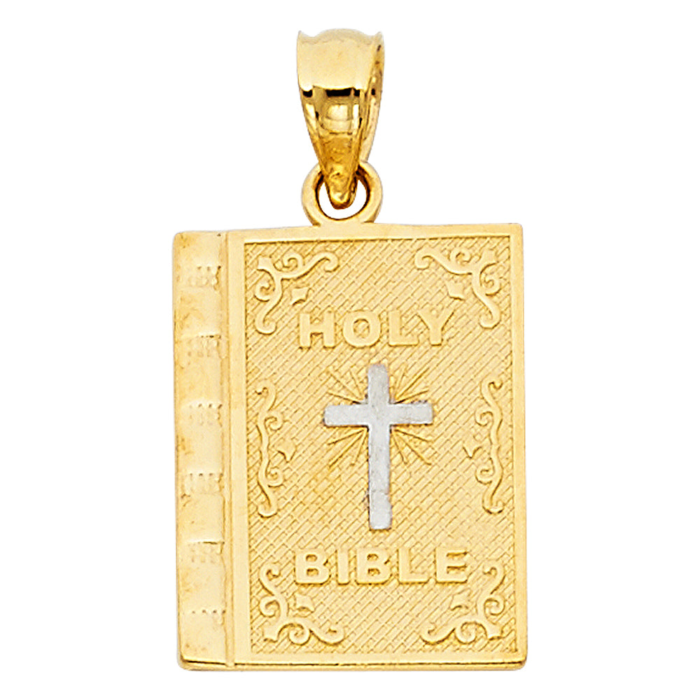 14K Twotone BIBLE COVER IN ENGLISH