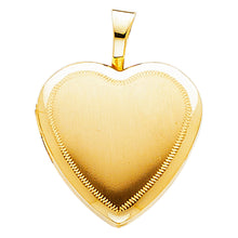 Load image into Gallery viewer, 14K White HEART LOCKET Pendant 2.1grams