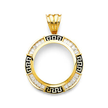 Load image into Gallery viewer, 14K Yellow CZ GREEK CZ Frame 20.8grams