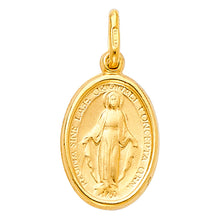 Load image into Gallery viewer, 14K Yellow Gold 11mm Religious Virgin Mary Medal
