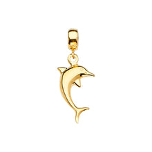 Load image into Gallery viewer, 14K Yellow Dolphine Charm for Mix and Match Bracelet