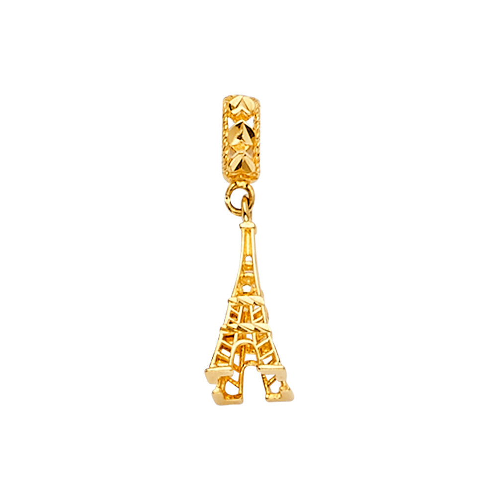 14K Yellow Effiel Charm for Mix and Match Bracelet
