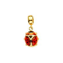 Load image into Gallery viewer, 14K Yellow Lady Bug Charm for Mix and Match Bracelet