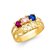 Load image into Gallery viewer, 14K Yellow Gold CZ Rings and Mother Semanario Ring - silverdepot