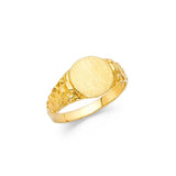 14K Yellow Gold 8mm CZ Babies Ring