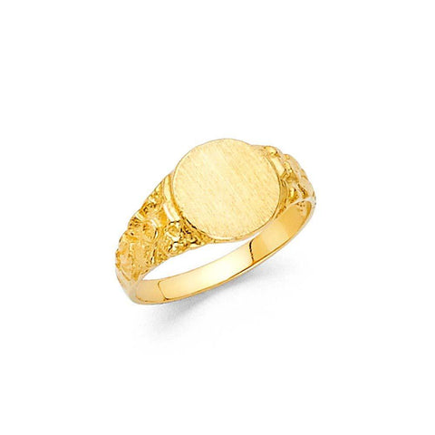 14K Yellow Gold 8mm CZ Babies Ring