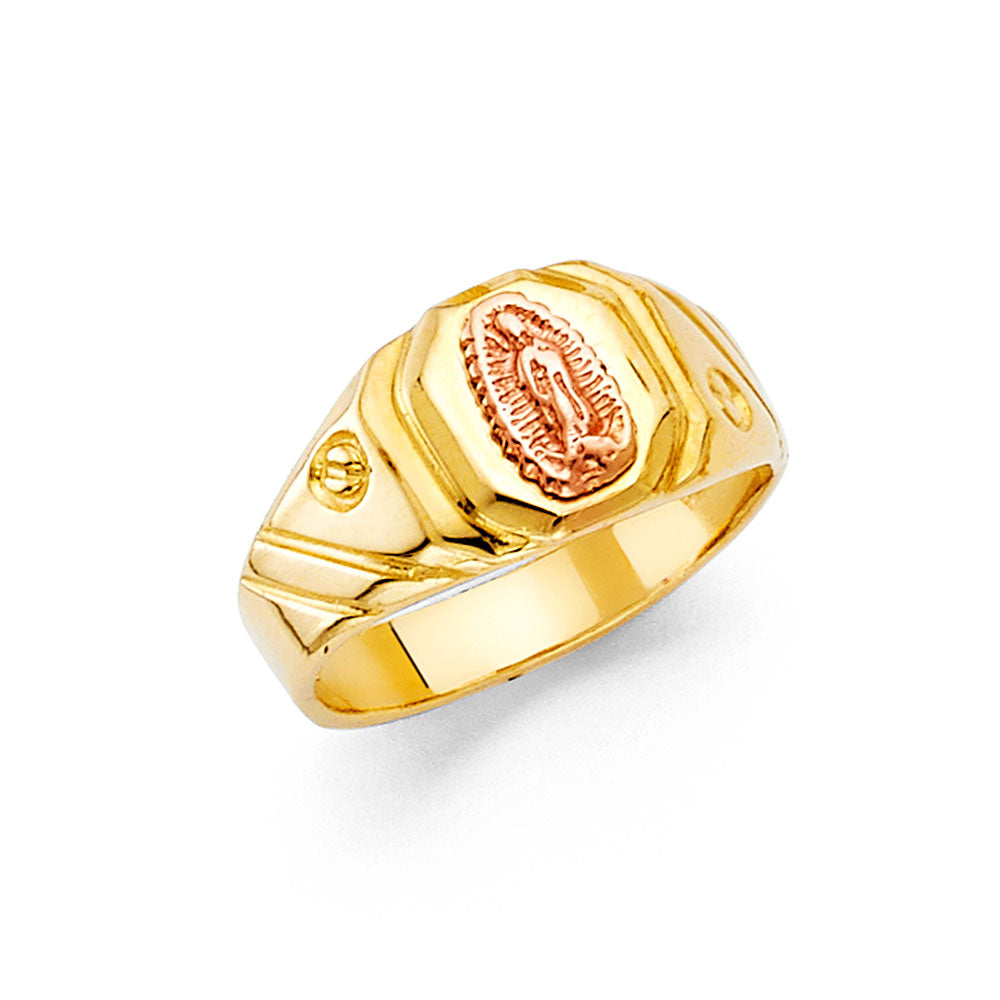 14K Twotone GUADALUPE Ring 3.1grams