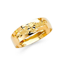 Load image into Gallery viewer, 14K Yellow Gold 6mm Tapered Sizeable Ladies Wedding Band