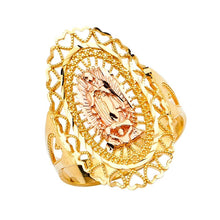 Load image into Gallery viewer, 14K Two Tone Our Lady of Guadalupe Ring - silverdepot