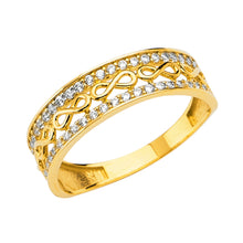 Load image into Gallery viewer, 14K Yellow Fancy CZ Band 2.1grams