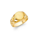 14K Yellow Gold 8mm CZ Babies Ring