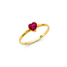 Load image into Gallery viewer, 14K Yellow BABY CZ Ring 0.6grams
