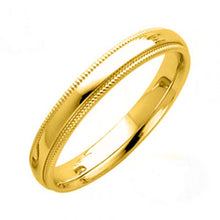 Load image into Gallery viewer, 14K Yellow Gold 5MM Classic Comfort Fit Wedding Band with Milgrain Edging