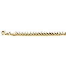 Load image into Gallery viewer, Sterling Silver 150-4.5MM Yellow Gold Plated Oval Franco Chain 20 inches