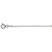 Load image into Gallery viewer, Sterling Silver Rhodium Plated Cable Chain 035-0.07MM with Spring Clasp