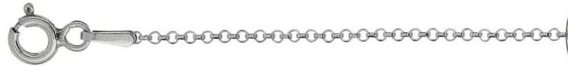 Sterling Silver Solid 025-2MM Rolo Chain
