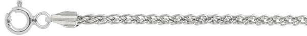 Sterling Silver 030-1.2mm Solid Wheat/Spiga Chain
