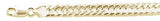 Sterling Silver 160-9.2mm DOUBLE Link Yellow Gold Plated Chain