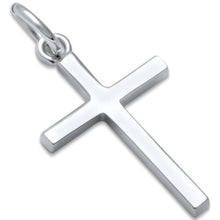 Load image into Gallery viewer, Sterling Silver Small Plain Cross .925 PendantAnd Length 1inch