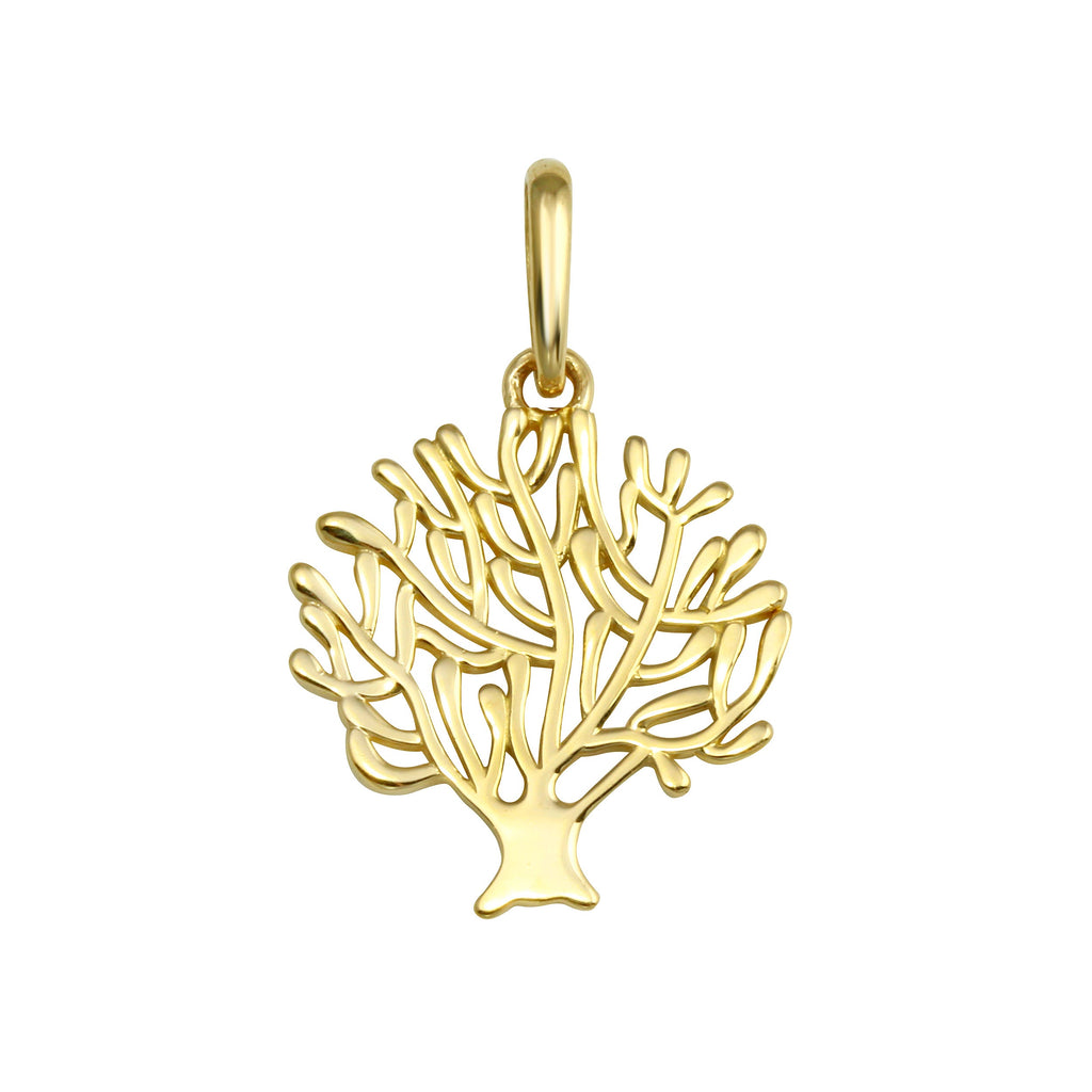 14K Yellow Gold Tree of Life Pendant,Approx. Gram Weight- 0.56 grams