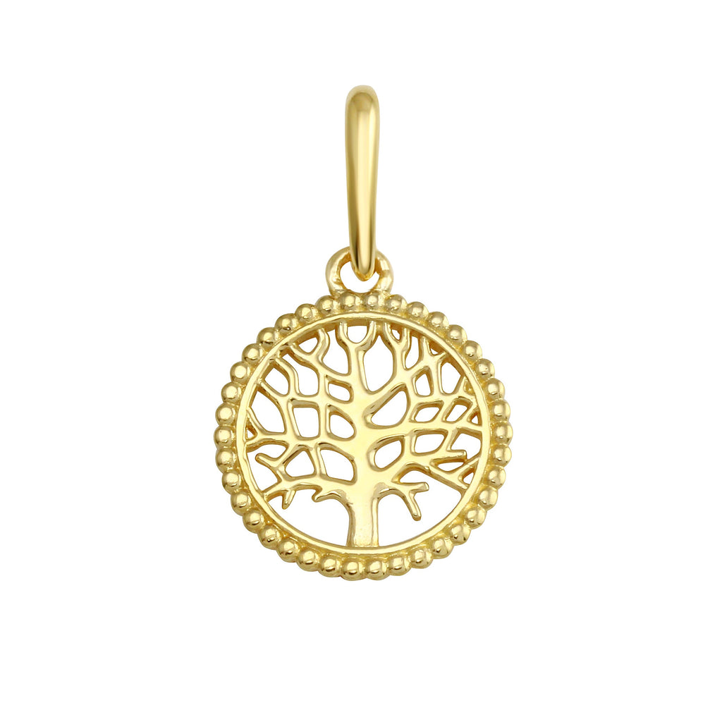14K Yellow Gold Tree of Life Pendant,Approx. Gram Weight- 0.38 Grams