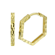 Load image into Gallery viewer, 14K Yellow Gold Open Back Hoop Earrings,Approx. Gram Weight- 2.55 Grams
