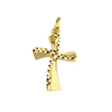14K Yellow Gold Stylish Cross Pendant