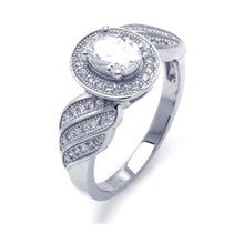 Load image into Gallery viewer, Sterling Silver Rhodium Plated Micro Pave CZ Winged Ring