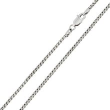 Load image into Gallery viewer, Sterling Silver Rhodium Plated Round Box 3.3mm-060 Chain
