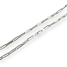 Load image into Gallery viewer, Sterling Silver Diamond Cut Paperclip 120 Link 4.3mm Chain