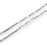 Sterling Silver Diamond Cut Paperclip 120 Link 4.3mm Chain
