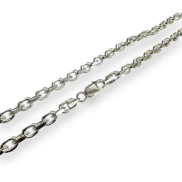 Sterling Silver Forzatina Diamond Cut 180-5.5mm Chain or Bracelet
