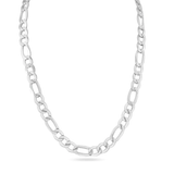 Sterling Silver Diamond Cut Figaro 120-4.9mm Chain or Bracelet
