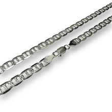 Load image into Gallery viewer, Sterling Silver Flat Marina One Sided 100-4.4mm Diamond Cut Chain
