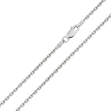 Load image into Gallery viewer, Sterling Silver Diamond Cut Cable Rolo 1.7mm-050 Chains