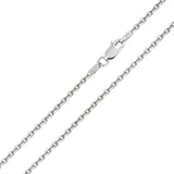 Sterling Silver Diamond Cut Cable Rolo 1.7mm-050 Chains