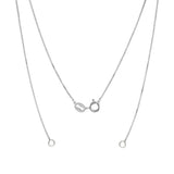 Sterling Silver High Polished Charm Necklace Replacement 0.6mm Box Chain