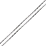 Sterling Silver Rhodium Plated 1.7mm Franco Chain