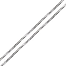 Load image into Gallery viewer, Sterling Silver Rhodium Plated 2mm Franco Chain