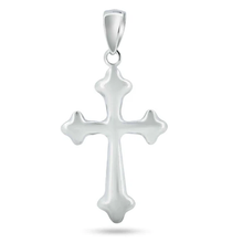 Load image into Gallery viewer, Sterling Silver Basic Cross Charm Pendant