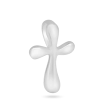 Load image into Gallery viewer, Sterling Silver Basic Bubble Cross Charm Pendant