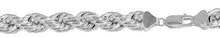 Load image into Gallery viewer, Sterling Silver Hollow 8mm Rope Chains