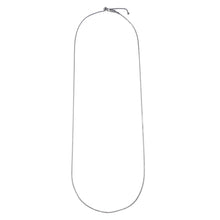 Load image into Gallery viewer, Sterling Silver Rhodium Plated Flat Rolo Adjustable Slider Necklace