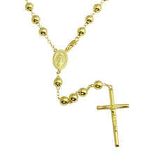 Load image into Gallery viewer, Sterling Silver Gold Plated Beaded Rosary