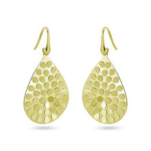 Load image into Gallery viewer, Sterling Silver Gold Plated Pear Shape Earrings
