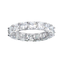 Load image into Gallery viewer, Sterling Silver CZ Eternity Band Ring
