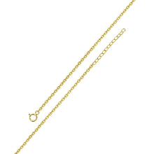 Load image into Gallery viewer, Sterling Silver Gold Plated Adjustable Extension Chain